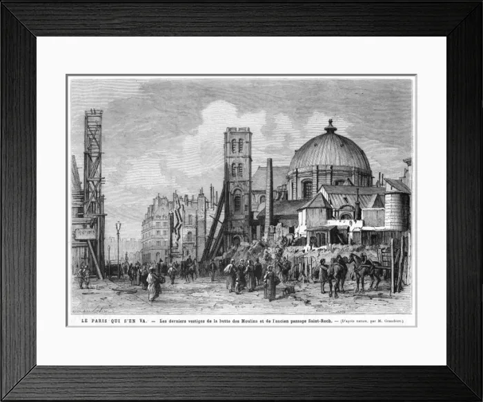 Framed Print : Paris Rebuilding Framed Print : Paris Rebuilding