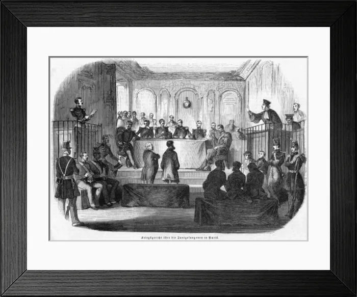 Framed Print : Insurgents on Trial Framed Print : Insurgents on Trial