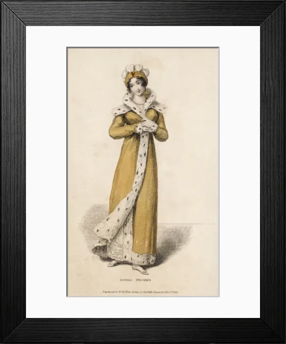 Framed Print : Lady in Opera Dress Framed Print : Lady in Opera Dress