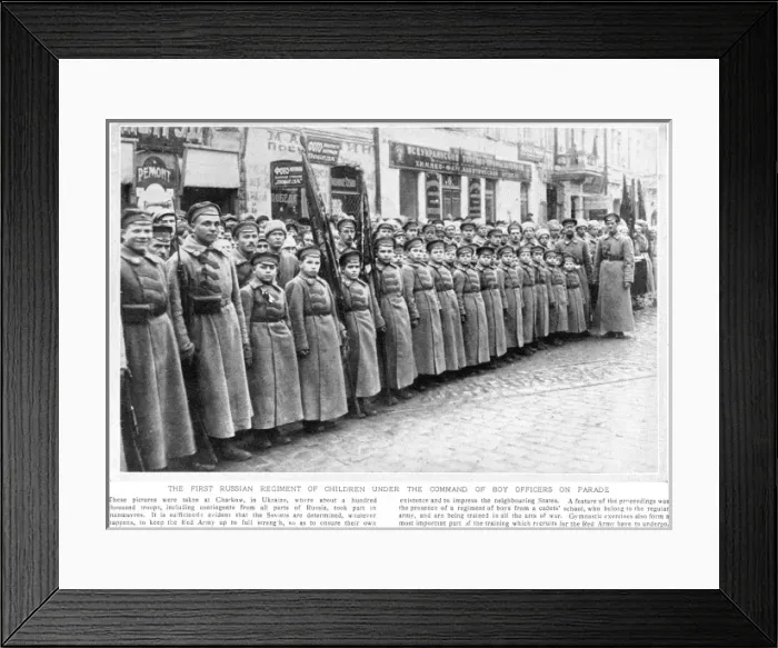 Framed Print : Young Soldiers Framed Print : Young Soldiers