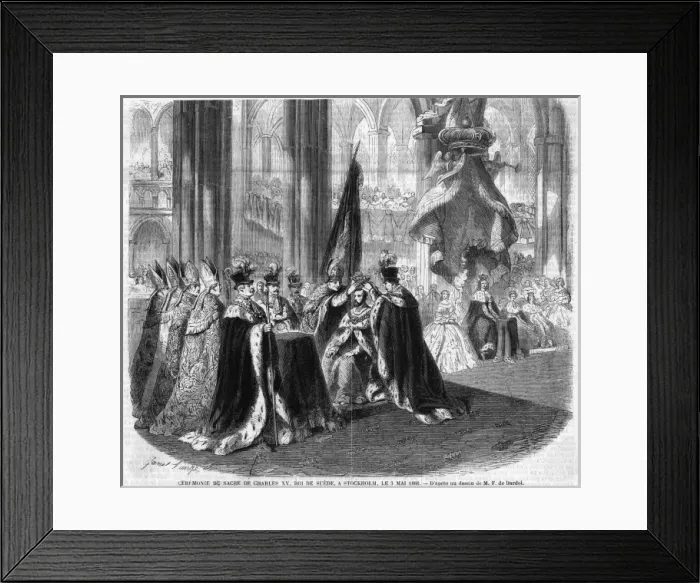 Framed Print : Carl XV Crowned - 2 Framed Print : Carl XV Crowned - 2