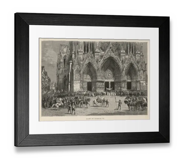 Framed Print : Charles VI Consecrated Framed Print : Charles VI Consecrated