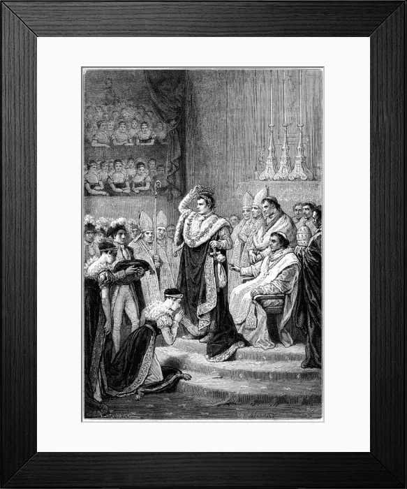 Framed Print : Napoleon Crowned Framed Print : Napoleon Crowned