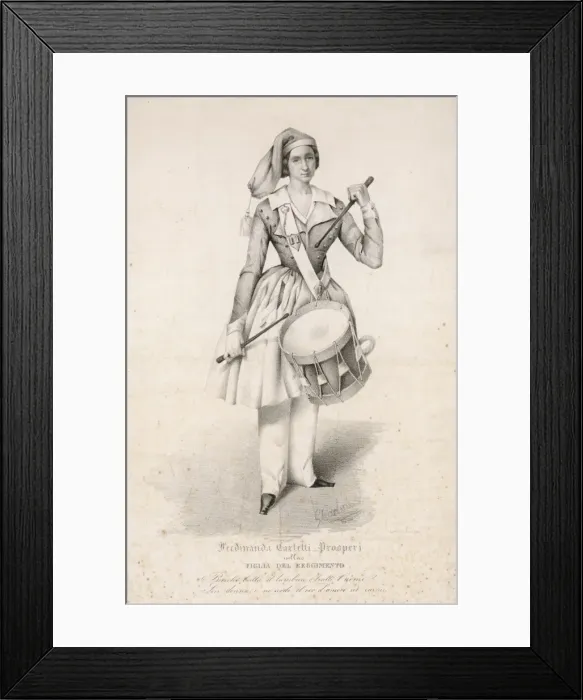 Framed Print : Donizetti Fille Regiment Framed Print : Donizetti Fille Regiment