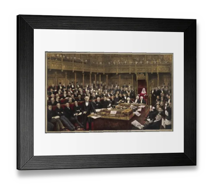 Framed Print : Gladstone Speaks 1894 Framed Print : Gladstone Speaks 1894