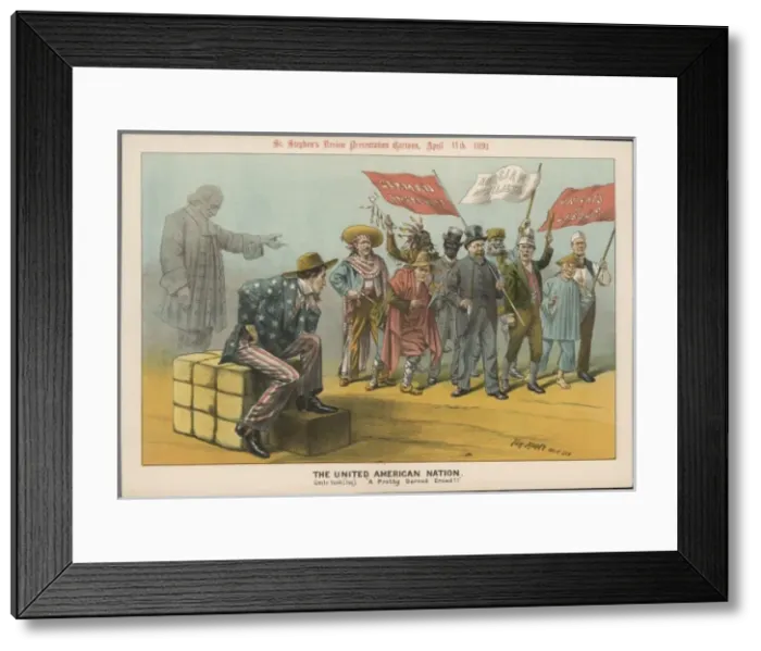 Framed Print : Americas Immigrants Framed Print : Americas Immigrants