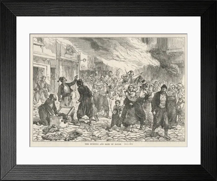 Framed Print : Fighting the Turks Framed Print : Fighting the Turks