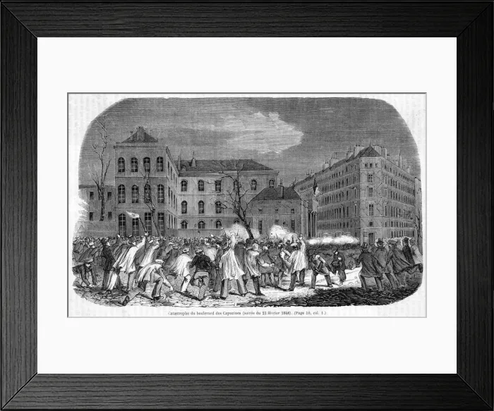 Framed Print : February Fighting Parisl Framed Print : February Fighting Parisl