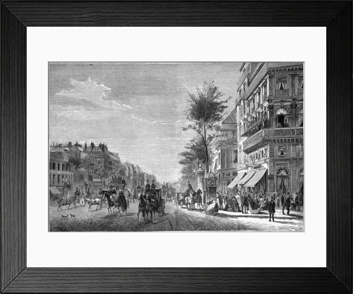 Framed Print : Paris Boulevards Framed Print : Paris Boulevards