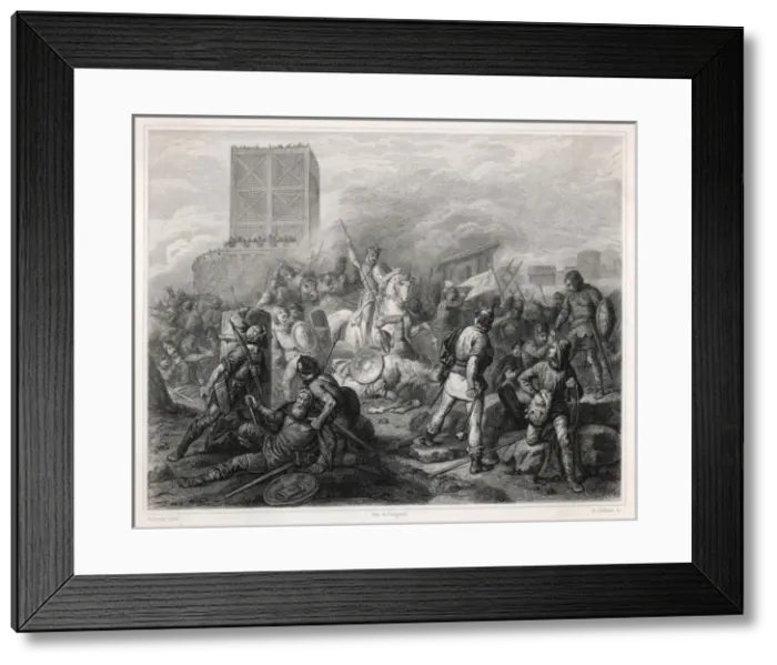 Framed Print : Norsemen Besiege Paris Framed Print : Norsemen Besiege Paris