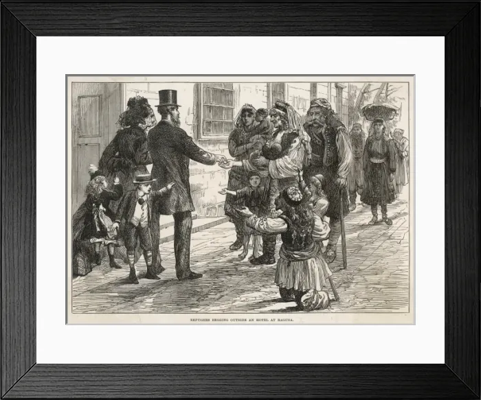 Framed Print : Refugees in Dubrovnik Framed Print : Refugees in Dubrovnik