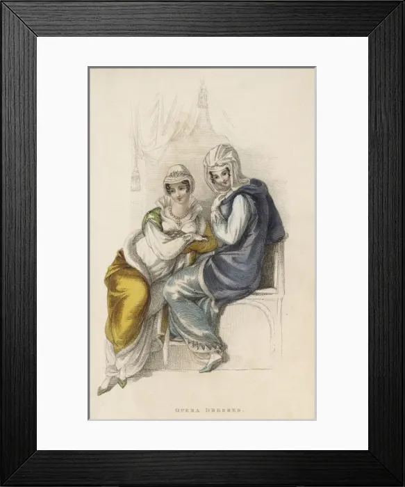 Framed Print : Women in Opera Dresses Framed Print : Women in Opera Dresses