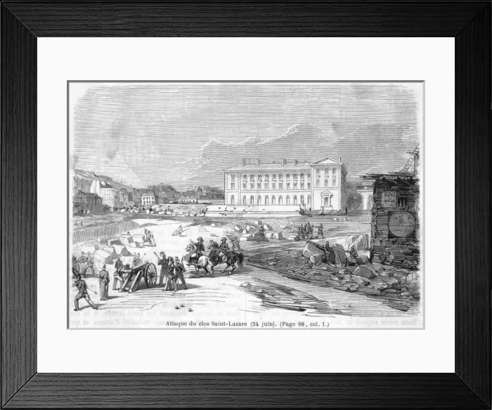 Framed Print : Fighting at Paris Framed Print : Fighting at Paris