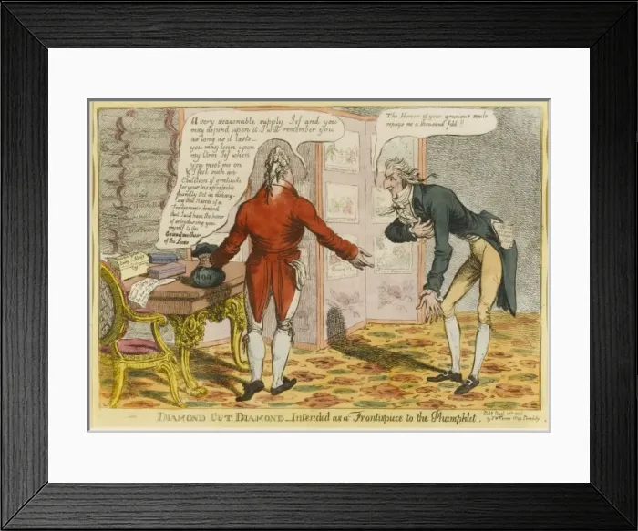 Framed Print : Diamond Cut Diamond - intended as a Frontispiece to the Pham Framed Print : Diamond Cut Diamond - intended as a Frontispiece to the Pham