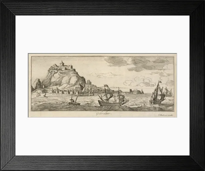 Framed Print : Gibraltar in C17 Framed Print : Gibraltar in C17