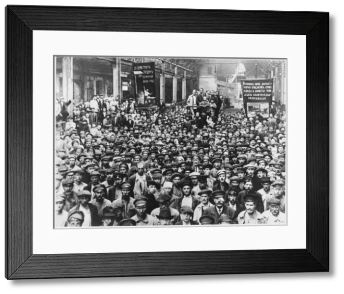 Framed Print : Petrograd Workers Vote Framed Print : Petrograd Workers Vote