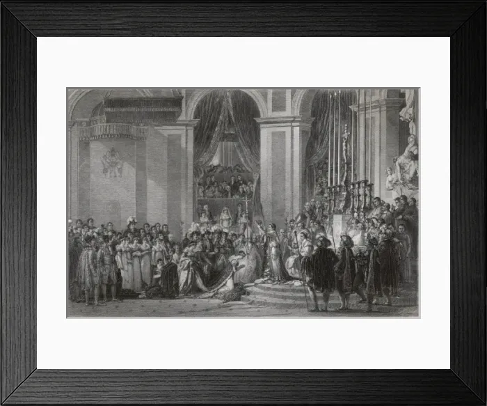 Framed Print : Napoleon Crowned Framed Print : Napoleon Crowned