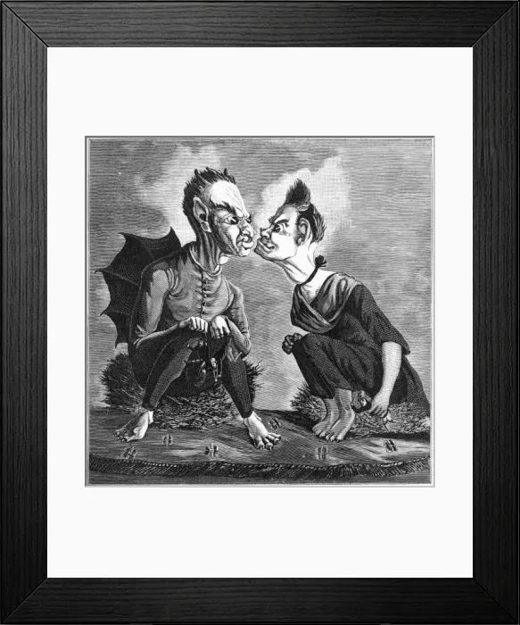 Framed Print : Jacobins Satirised Framed Print : Jacobins Satirised