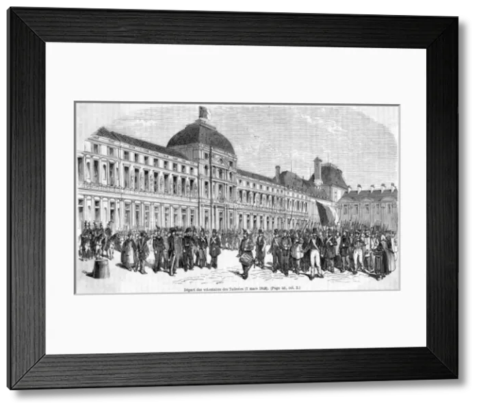 Framed Print : Volunteers at Tuileries Framed Print : Volunteers at Tuileries