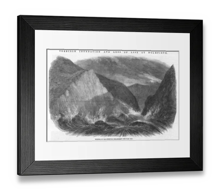 Framed Print : Holmfirth Reservoir Framed Print : Holmfirth Reservoir