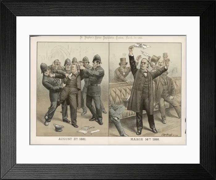 Framed Print : Bradlaugh Triumphs
