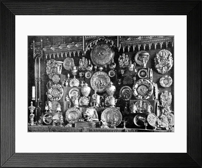 Framed Print : King George Vs collection of Gold Plate, Windsor Castle, 19 Framed Print : King George Vs collection of Gold Plate, Windsor Castle, 19