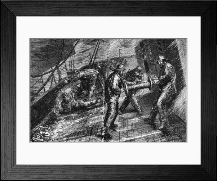 Framed Print : Emigration. From New to Old England, in the Inman Steamer C Framed Print : Emigration. From New to Old England, in the Inman Steamer C