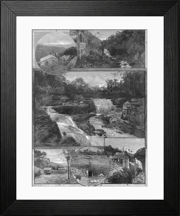 Framed Print : Scenes in Merionethshire, North Wales, 1887 Framed Print : Scenes in Merionethshire, North Wales, 1887