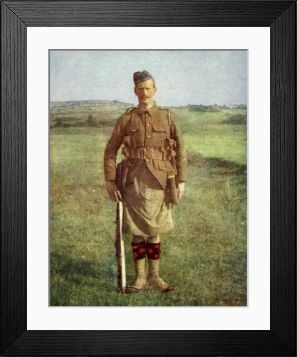 Framed Print : A Scottish infantryman Framed Print : A Scottish infantryman