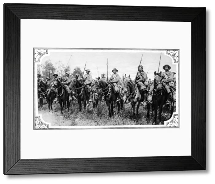 Framed Print : Indian cavalry preparing to charge Framed Print : Indian cavalry preparing to charge