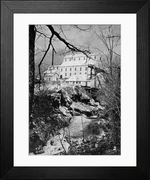 Framed Print : The Mills of Gwynfynydd Mine, Wales, 1911