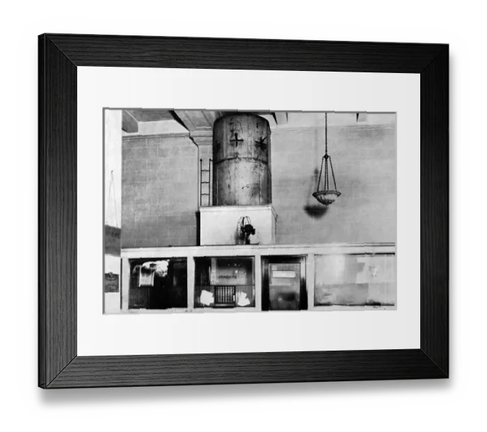 Framed Print : Checking the Bank Thief: Steel Pill-Boxes Guard Valuables Framed Print : Checking the Bank Thief: Steel Pill-Boxes Guard Valuables