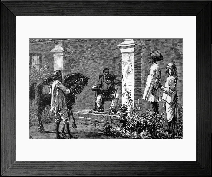 Framed Print : The Wynaad Goldfields, Southern India. The Verandah Framed Print : The Wynaad Goldfields, Southern India. The Verandah