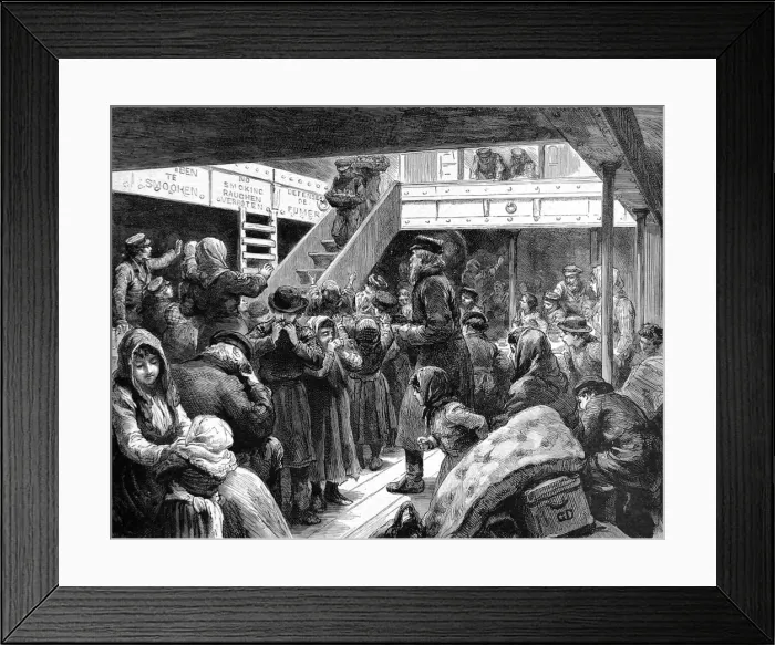 Framed Print : Emigration. The Emigration of the Russian Jews. Sketches on Framed Print : Emigration. The Emigration of the Russian Jews. Sketches on