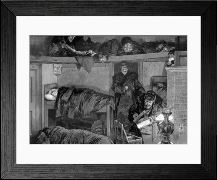 Framed Print : Rough Hospitality in Siberia. A Post-House on the Way to Framed Print : Rough Hospitality in Siberia. A Post-House on the Way to