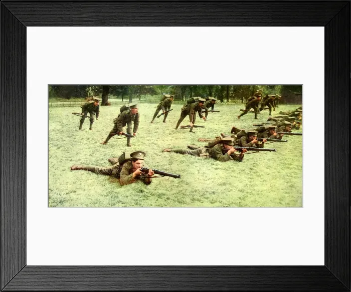 Framed Print : British infantry in a firing line Framed Print : British infantry in a firing line