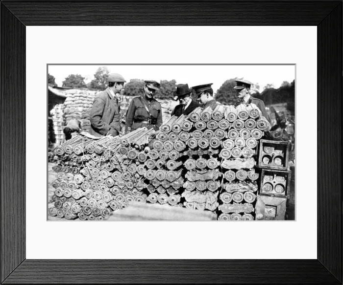 Framed Print : Herbert Henry Asquith at the Western front Framed Print : Herbert Henry Asquith at the Western front