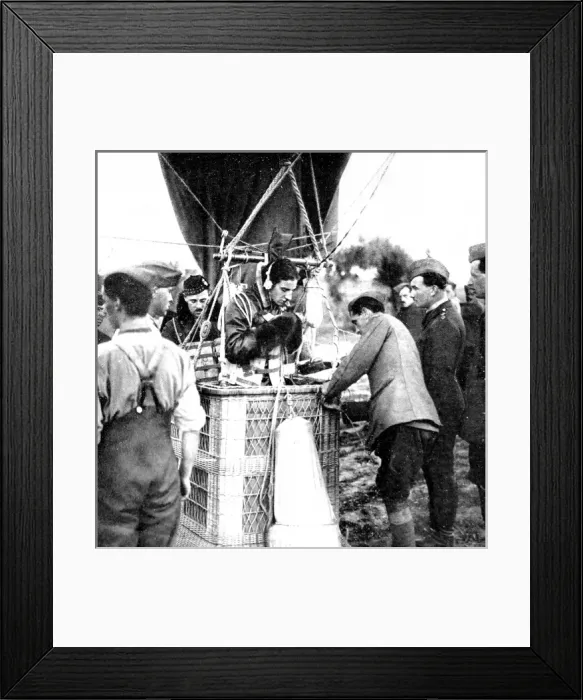 Framed Print : A British observation-officer testing his communications equ Framed Print : A British observation-officer testing his communications equ