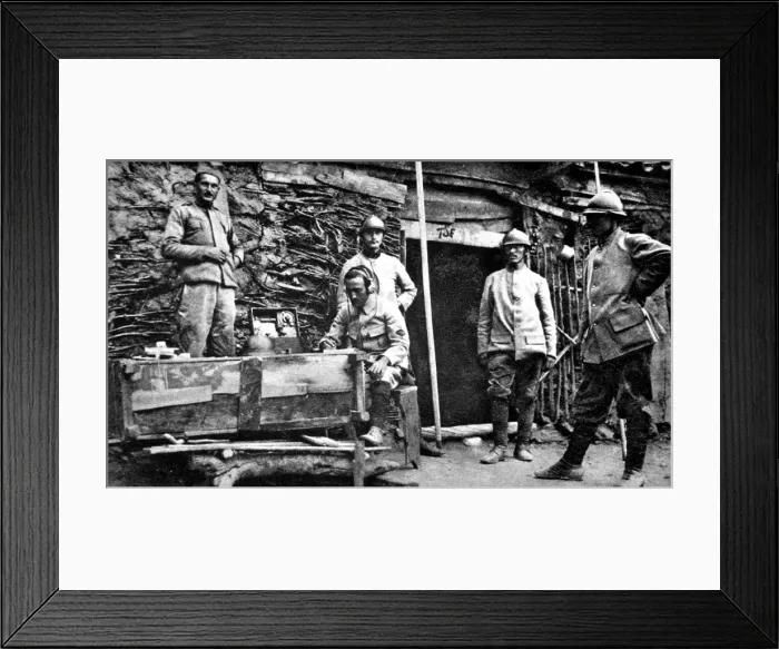 Framed Print : An Allied radiographer on the Balkan front receiving message Framed Print : An Allied radiographer on the Balkan front receiving message