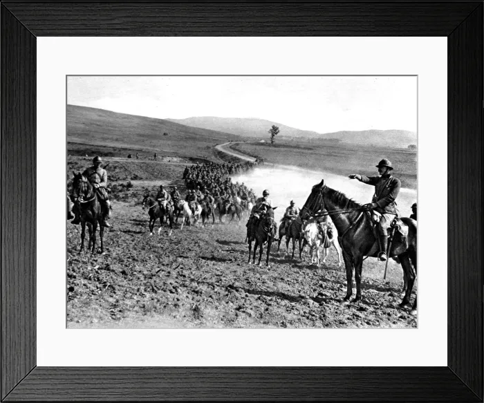 Framed Print : A Serbian Dragoon regiment in the Battle of Borenitza Framed Print : A Serbian Dragoon regiment in the Battle of Borenitza