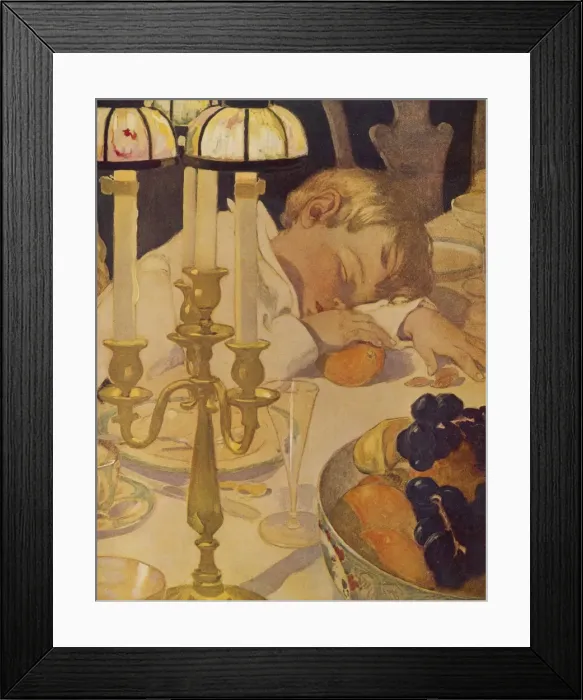 Framed Print : Sleeping at the Table Framed Print : Sleeping at the Table