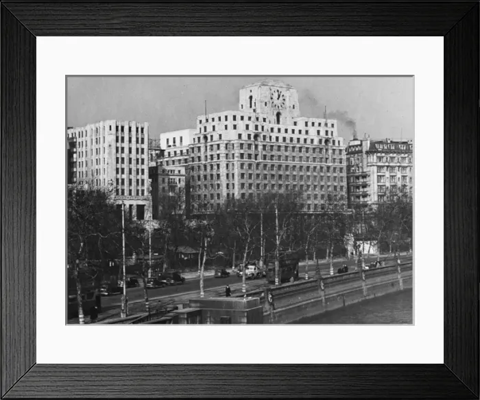 Framed Print : Embankment Shellmex Framed Print : Embankment Shellmex