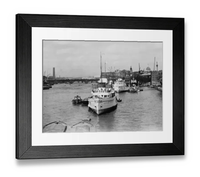 Framed Print : Thames from Tower Br Framed Print : Thames from Tower Br