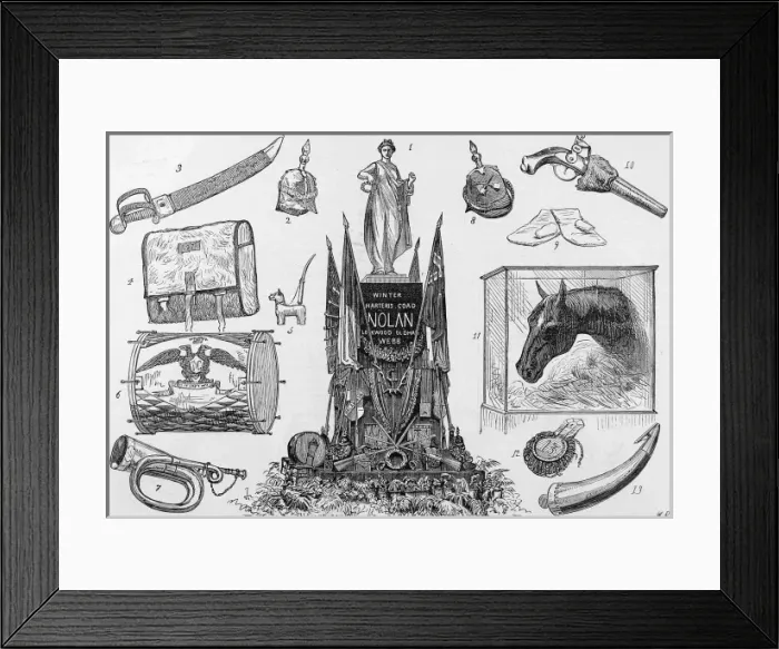 Framed Print : Relics of the Battle of Balaklava, 1875 Framed Print : Relics of the Battle of Balaklava, 1875