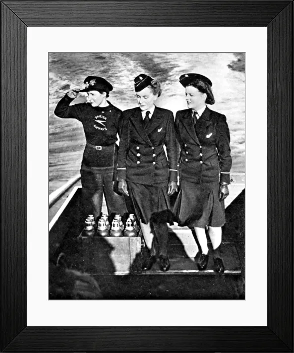Framed Print : British Overseas Airways Stewardesses, 1943 Framed Print : British Overseas Airways Stewardesses, 1943