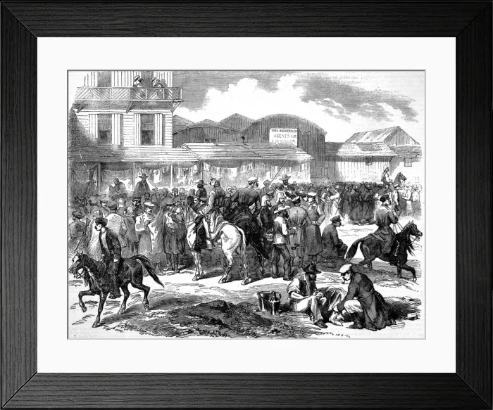 Framed Print : Bazaar at Kadikol, near Balaklava, Crimean War, 1856 Framed Print : Bazaar at Kadikol, near Balaklava, Crimean War, 1856