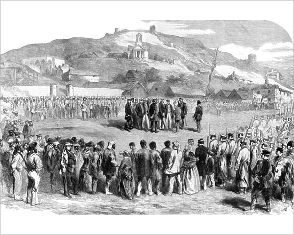 The Handing Over Ceremony at Ordnance Wharf, Balaklava, 1856