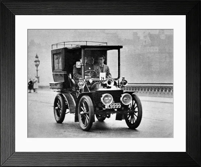 Framed Print : Wolseley Motorcar in the London to Brighton Rally, 1948 Framed Print : Wolseley Motorcar in the London to Brighton Rally, 1948