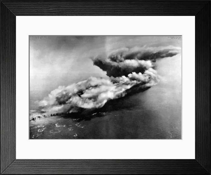 Framed Print : The Demolition of Heligoland, Germany, 1947 Framed Print : The Demolition of Heligoland, Germany, 1947