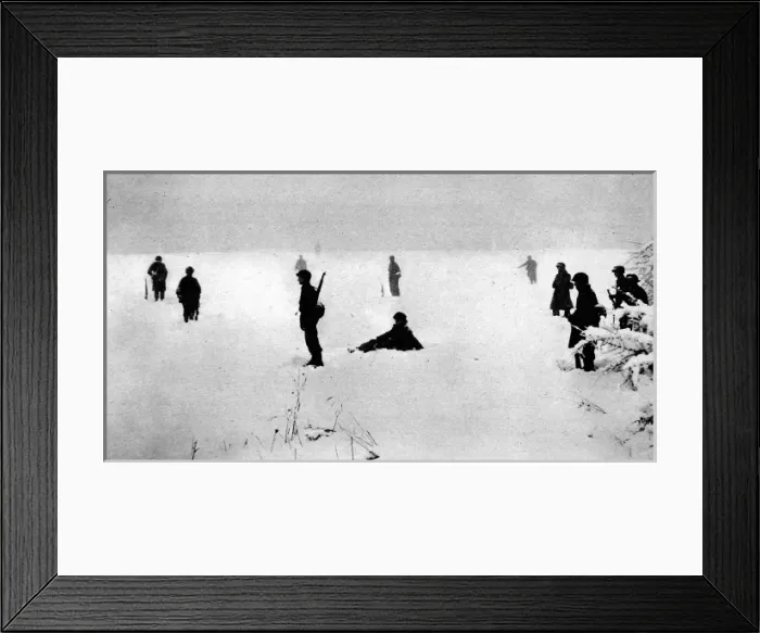 Framed Print : American Troops during the Battle of the Bulge; Second Wor Framed Print : American Troops during the Battle of the Bulge; Second Wor